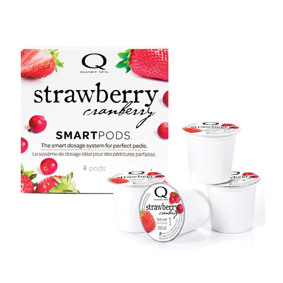 Smart Spa Smart Pod 4 Step System Pack - Box and Pods in Strawberry Cranberry